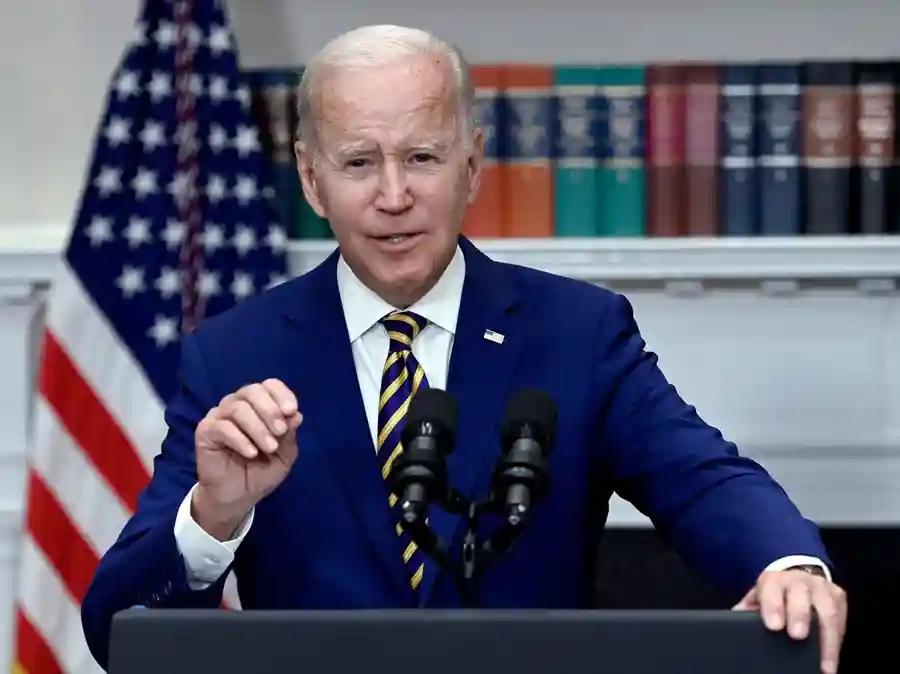 President Joe Biden announced student loan relief in the Roosevelt Room of the White House on August 24.