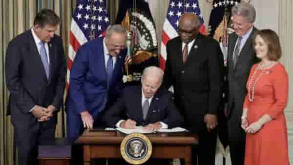 President Joe Biden signed the historic climate change bill, the Inflation Reduction Act (IRA), in the State Dining Room of the White House on August 16, 2022.