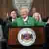 Alabama Governor Kay Ivey delivers her State of the State address Tuesday, March 7, 2023, in Montgomery, Alabama. (AP Photo/Julie Bennett)