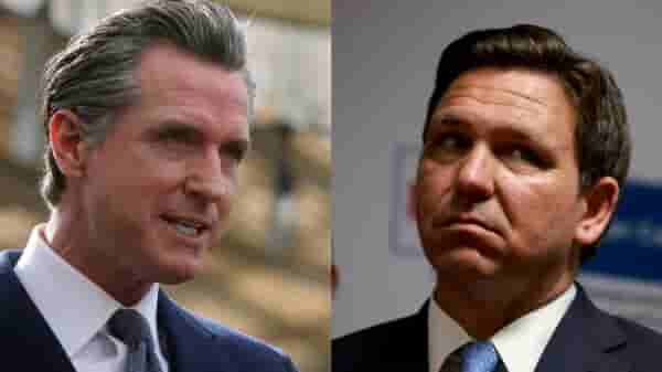 Gov. Gavin Newsom of California publicly criticized Gov. Ron DeSantis of Florida on his visit to the New College of Florida. Gov. DeSantis plans to turn the longtime liberal school into his conservative playground, which Gov. Newsom criticizes.