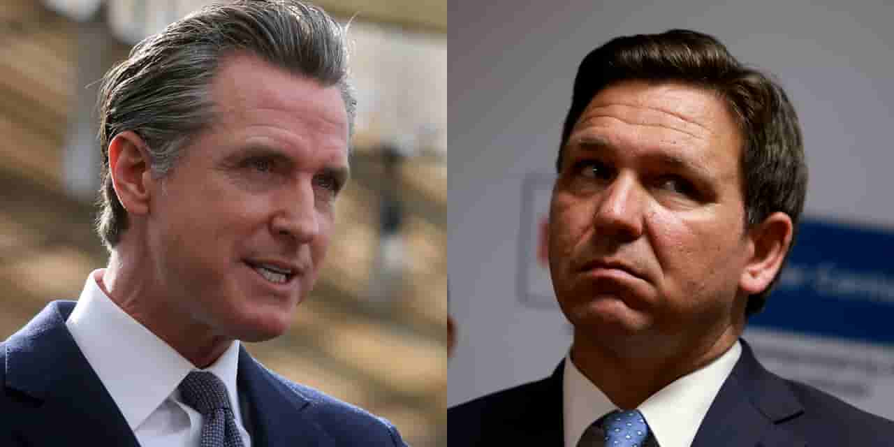Gov. Gavin Newsom of California publicly criticized Gov. Ron DeSantis of Florida on his visit to the New College of Florida. Gov. DeSantis plans to turn the longtime liberal school into his conservative playground, which Gov. Newsom criticizes.